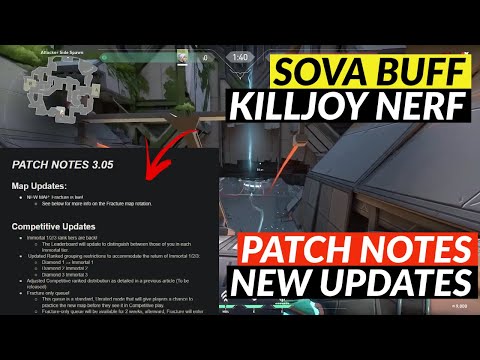 Valorant New Patch Notes 3.05 Leaked | Agent Changes Rank Changes and New Updates
