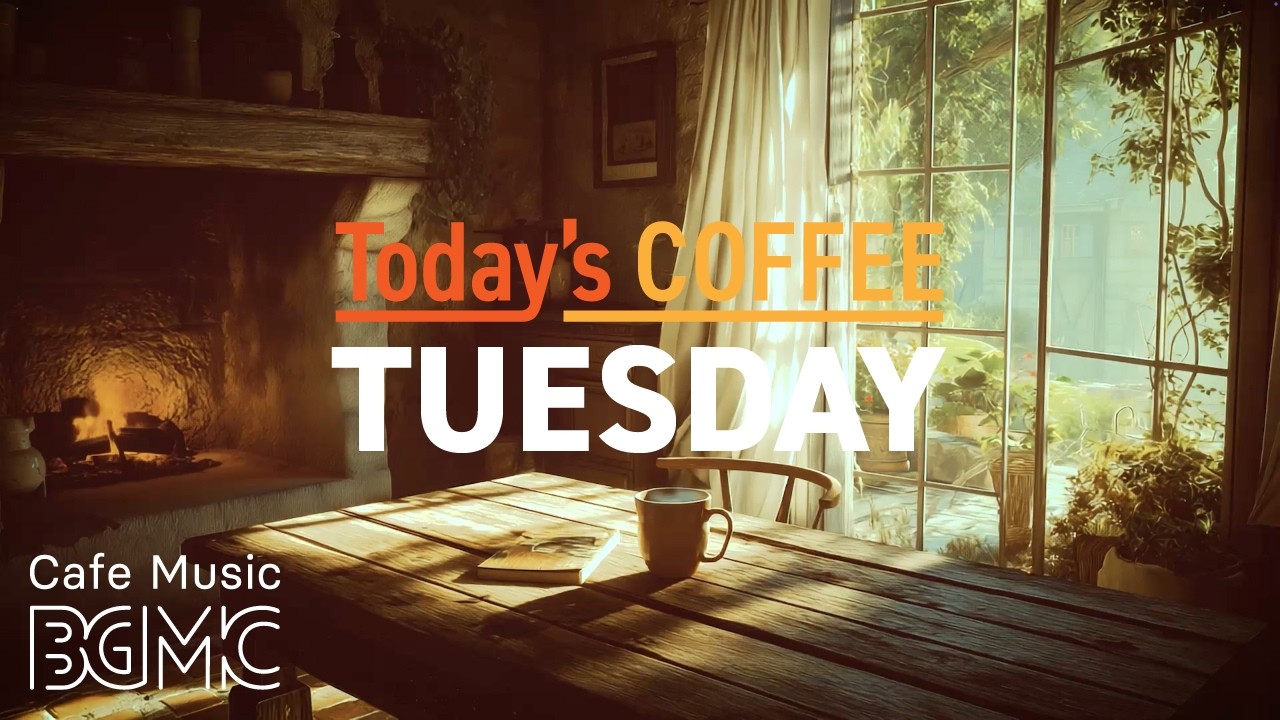 Jazz Relaxing Music ☕ Sunlit Garden Cafe Jazz - Warm Piano & Bossa Nova for Tuesday Focus
