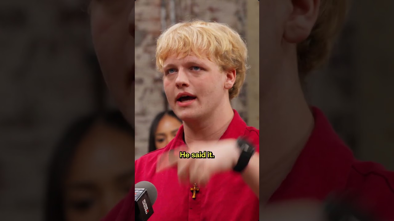 Adam Mockler debates Gen-Z conservative on Donald Trump and child safety #donaldtrump