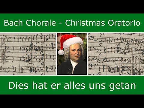 Bach's own score - Dies hat er alles uns getan (chorale)