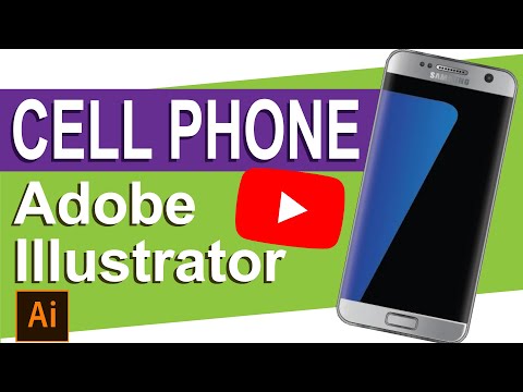 Cell phone in Adobe Illustrator TUTORIAL #adobeillustrator #vector #tuttorial