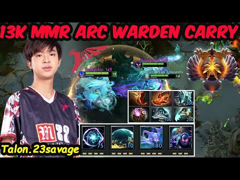Talon 23savage Arc Warden - 13K MMR Carry LONG TIME NO SEE THIS HERO FAP FINGERS Dota 2 pro Gameplay