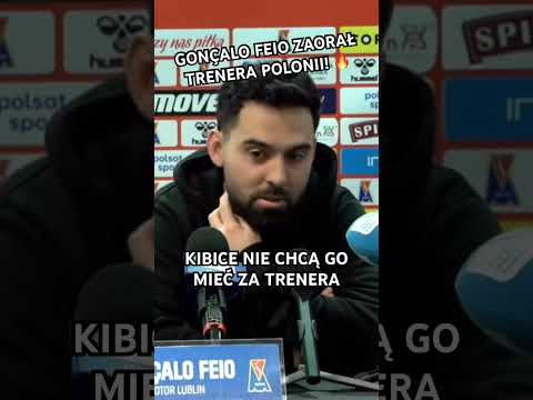 FEIO ZAORAŁ TRENERA POLONII 🔥 #fortuna1liga #motorlublin #poloniawarszawa
