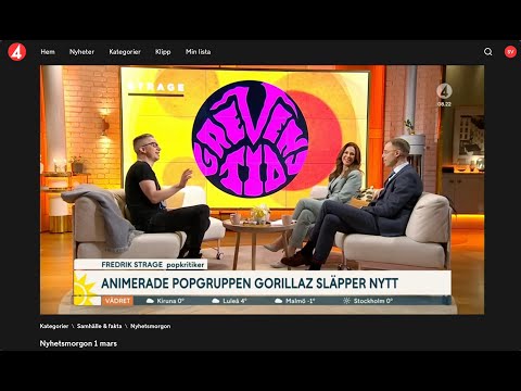 TV4 Nyhetsmorgon - Fredrik Strage Tipsar om Grevens Tid