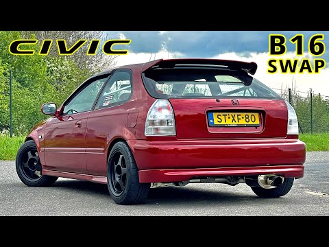1998 HONDA CIVIC *B16 SWAP* REVIEW on AUTOBAHN