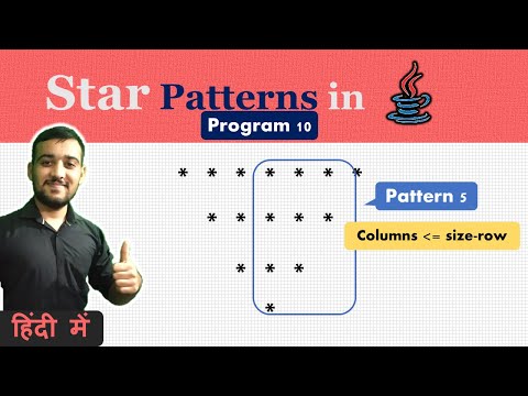 Star Pattern Program In Java 10 Coding Wallah