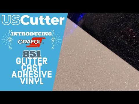 Part of a video titled Introducing Oracal 851 Glitter Cast Adhesive Vinyl - YouTube