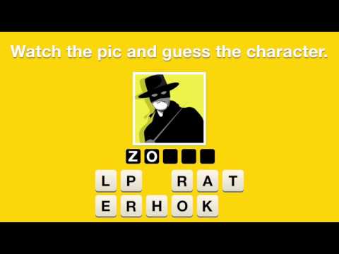 Hi Guess the Character Video