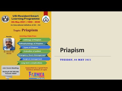 USI Smart Learning Program 4th May 2021 Priapism - Dr K V Vinod