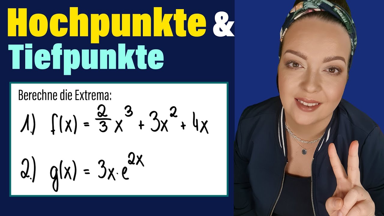 Extrema mit f´(x) und f´´(x) berechnen einfach erklärt | HP TP #extrema