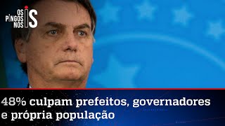 Maioria da população isenta Bolsonaro de culpa na crise da Covid
