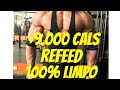 Diário de Preparação Episódio #3 Super Refeed 100% limpo + 9000 cals...