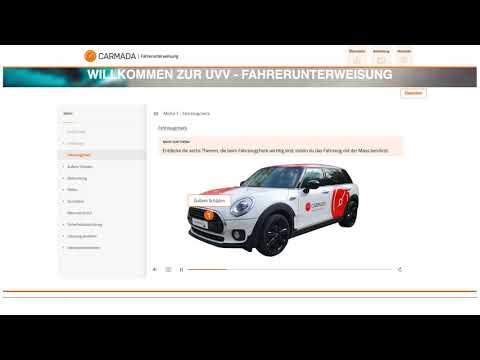 Fahrerunterweisung nach UVV per E-Learning