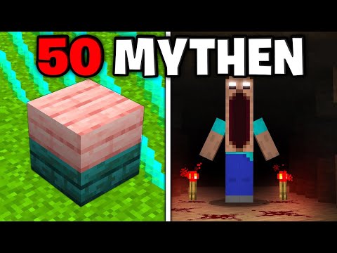 50 MINECRAFT MYTHS TESTED - You won't believe the results!