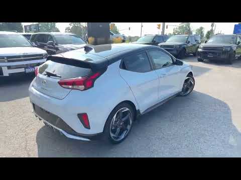 2020 Hyundai Veloster Turbo DCT w/Two-Tone Paint in Silver for sale at Finch Hyundai in London, ON