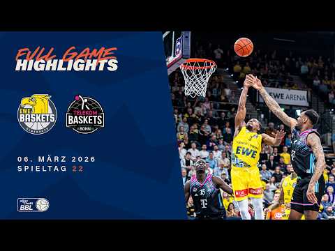 EWE Baskets Oldenburg vs. Telekom Baskets Bonn - Full Game Highlights - Spieltag 22, 25/26
