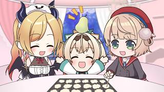 【手描き】ちょこ先生とうい先生に甘やかされるござる【ホロライブ/風真いろは/癒月ちょこ/しぐれうい】