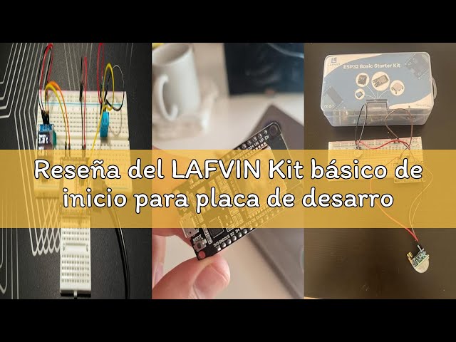 Vídeo relacionado con LAFVIN Kit básico de inicio para placa de desarrollo ESP32 ESP-32S WiFi I OT con tutorial compatible con Arduino IDE