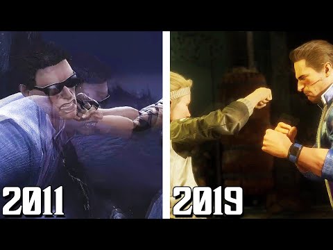 Sonya Blade Punching Johnny Cage In The Face Twice Comparison! (2011-2019)