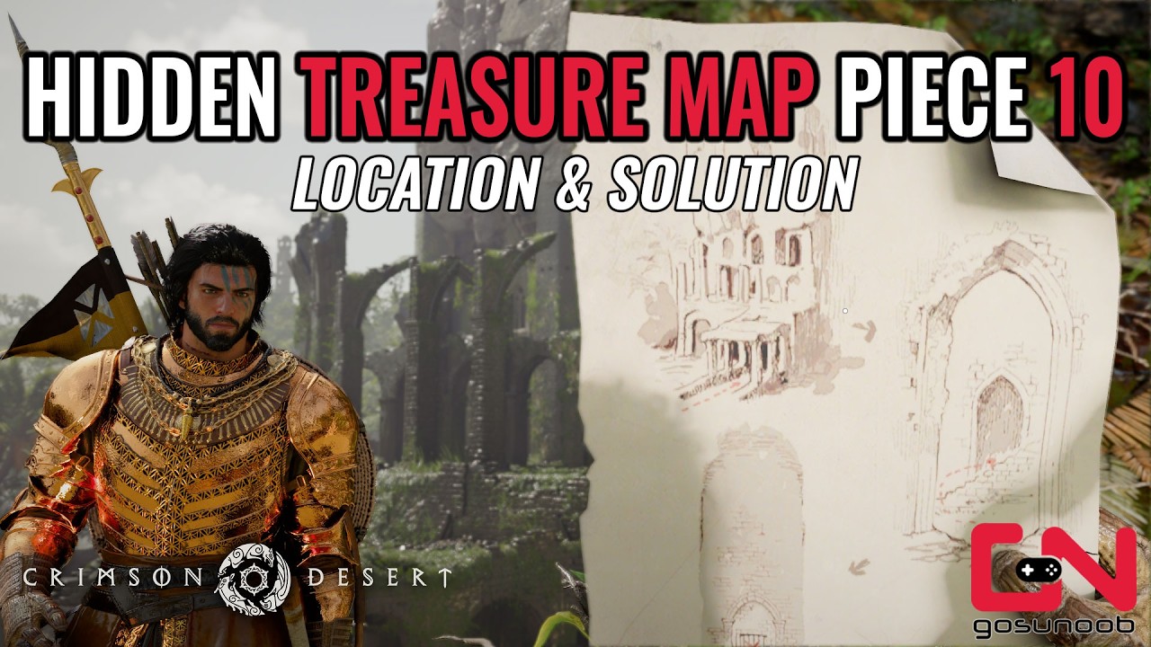 Crimson Desert Hidden Treasure Map Piece 10 Solution Location - World First