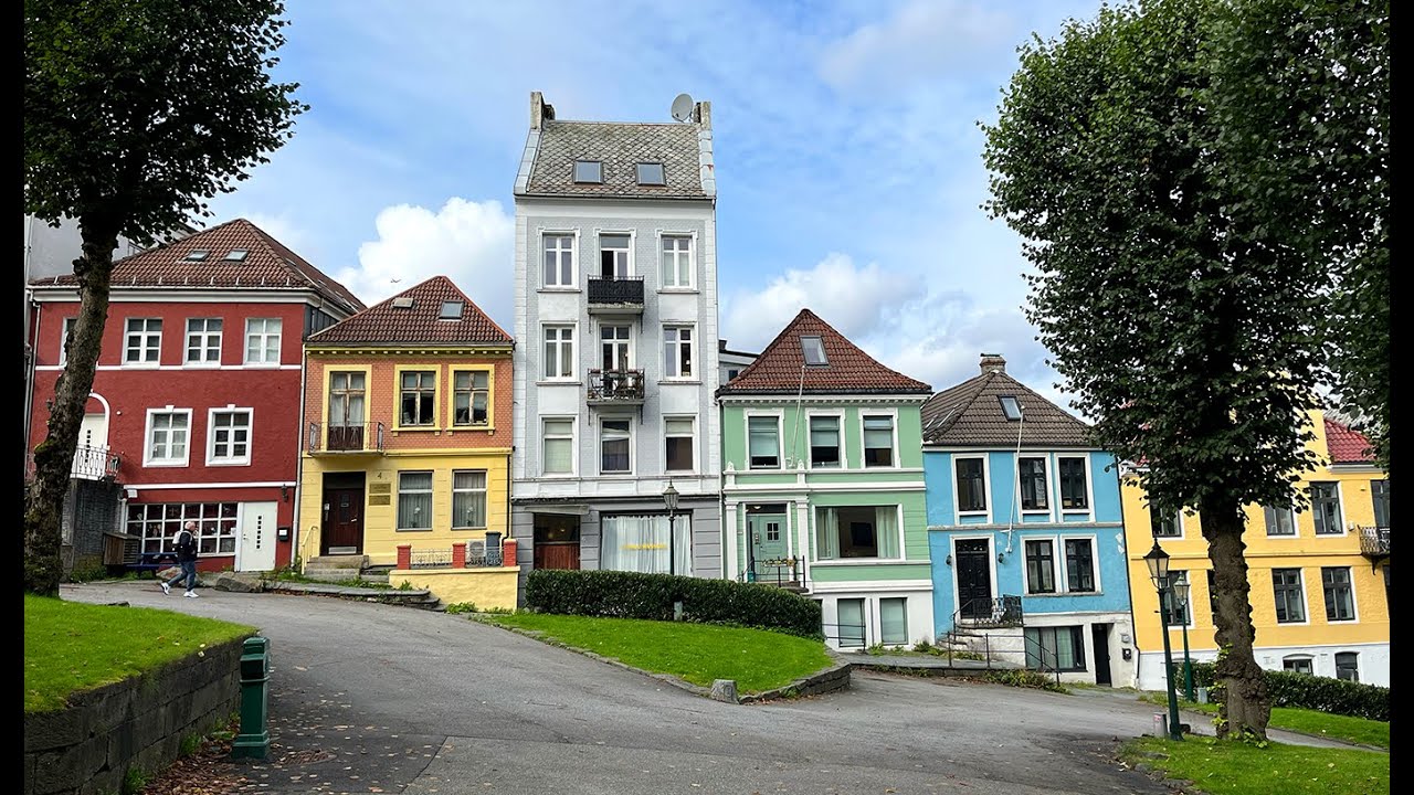 Bergen, Norway. Simple local life. Silent vlog, city walk
