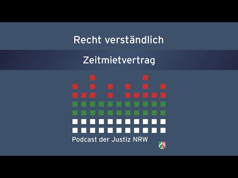 Recht verständlich - Zeitmietvertrag
