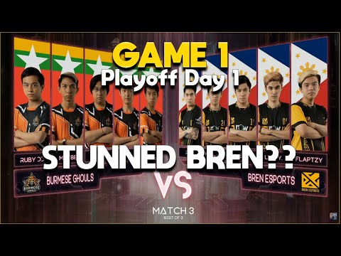 BREN ESPORTS VS BURMESE GHOULS | GAME 1 | M2 Playoff Day 1 | MLBB World Championship 2020 | TAGALOG