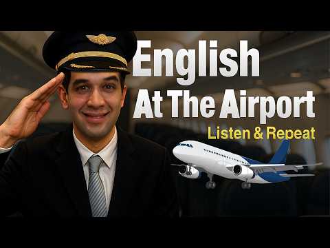 How to Speak English at the Airport (Listen & Repeat)