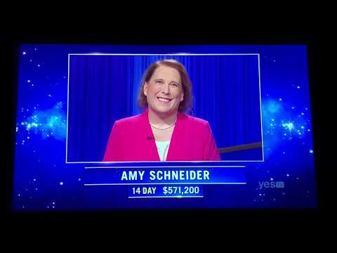 Jeopardy, intro - Amy Schneider DAY 15 (12/21/21)