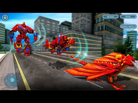 Dragon Robot Car Transforming Games