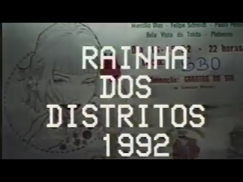 Desfile Rainha dos Distritos 1992 – Canoinhas-SC | Memórias e Tradições