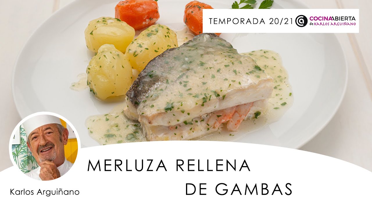 MERLUZA rellena de GAMBAS por Karlos Arguiñano ?? ¡Un plato de pescado perfecto para Navidad! ????
