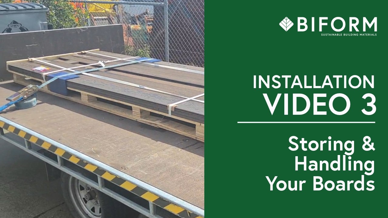 BiForm Installation Video 3: Storing & Handling Your Decking Boards