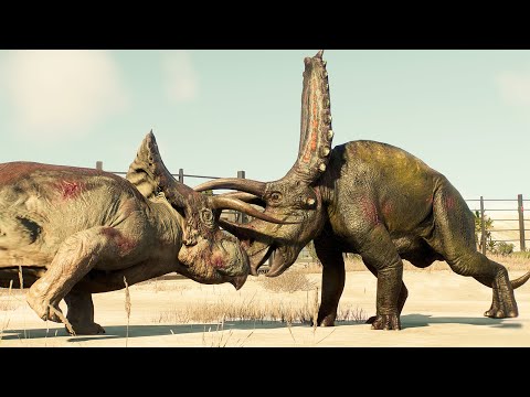 ALL MEDIUM HERBIVORE DINOSAURS BATTLE ROYALE  - Jurassic World Evolution 2