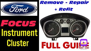 Ford Focus cluster removal, refurb + refit Immo fault, no crank, no start guide how to repair U1900