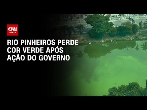 Rio Pinheiros perde cor verde após ação do governo | BASTIDORES CNN