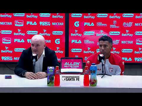 Rueda de prensa de Santa Fe tras su partido con Pereira