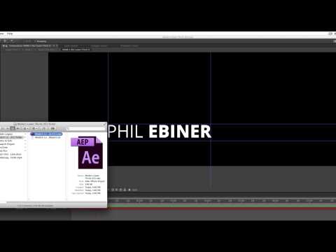 How to Import One After Effects Composition into Another Project Video