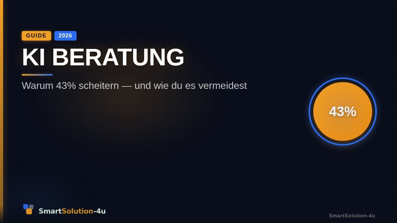 KI Beratung: 43% scheitern, bewährte Strategie [2026]