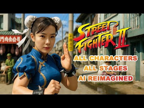 Street Fighter 2 - All Characters and Stages AI Reimagined in REAL LIFE. Ultra Realistic!