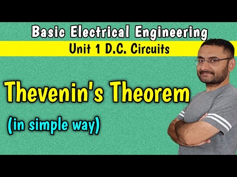 Thevenin's Theorem (Unit 1 DC circuits) (BEE) Basic Electrical Engineering | in हिन्दी