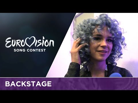 Rykka (Switzerland) changed her hair colour into blue