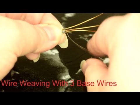 Weaving 3 Base Wires | Wire Weaving Techniques #2 | Wire Weaving Jewelry Tutorials