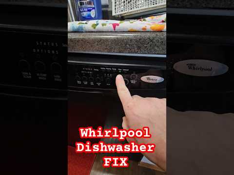 Whirlpool Dishwasher Error Code DIY Reset! #easyfix #whirlpool #dishwasherrepair #savemoney