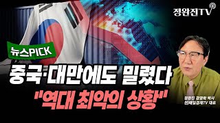 [뉴스픽] 중국·대만에도 밀렸다...역대 최악의 상황