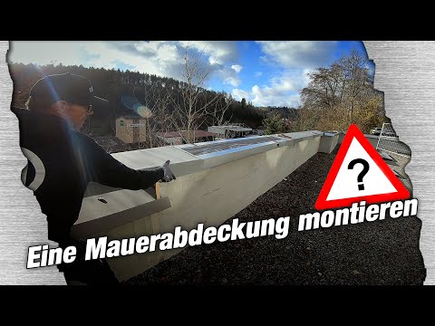 Eine abgetreppte Mauerabdeckung montieren