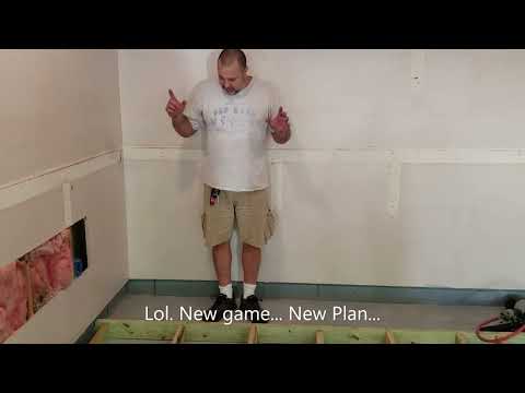 How to Raise / level the Floor. Turning a Garage into Living Space Part 2