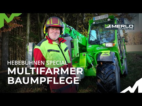 Praxis! Multifarmer & Baumpflege mit Fällgreifer, Rückewagen, Seilwinde, Merlo Teleskoplader Traktor