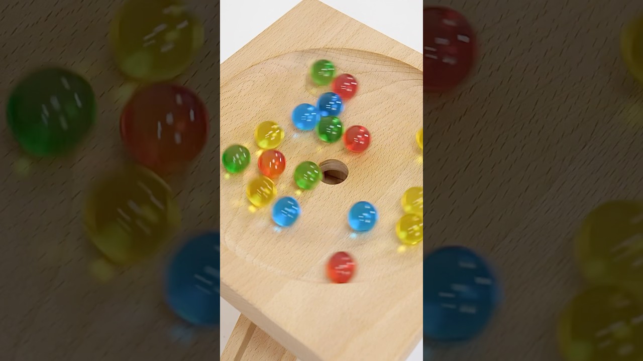 マーブルランASMR☆HABAスロープ＆うず巻きコース＆カラフルビー玉♪#asmr #marblerun #marblerace