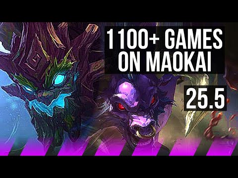 MAOKAI & Miss Fortune vs ALISTAR & Varus (SUP) | 1100+ games | KR Challenger | 25.5